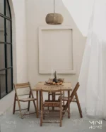 میز چوبی برای آشپزخانه کوچک از 4 نفره به 2 نفره