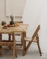 میز چوبی غذاخوری و ناهار خوری برای آشپزخانه کوچک از 4 نفره به 2 نفره