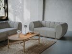 ست کاناپه و میز جلو مبلی چوبی