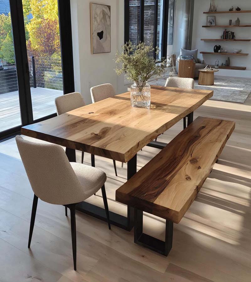 هماهنگی رنگ چوب با نور و دیوارها